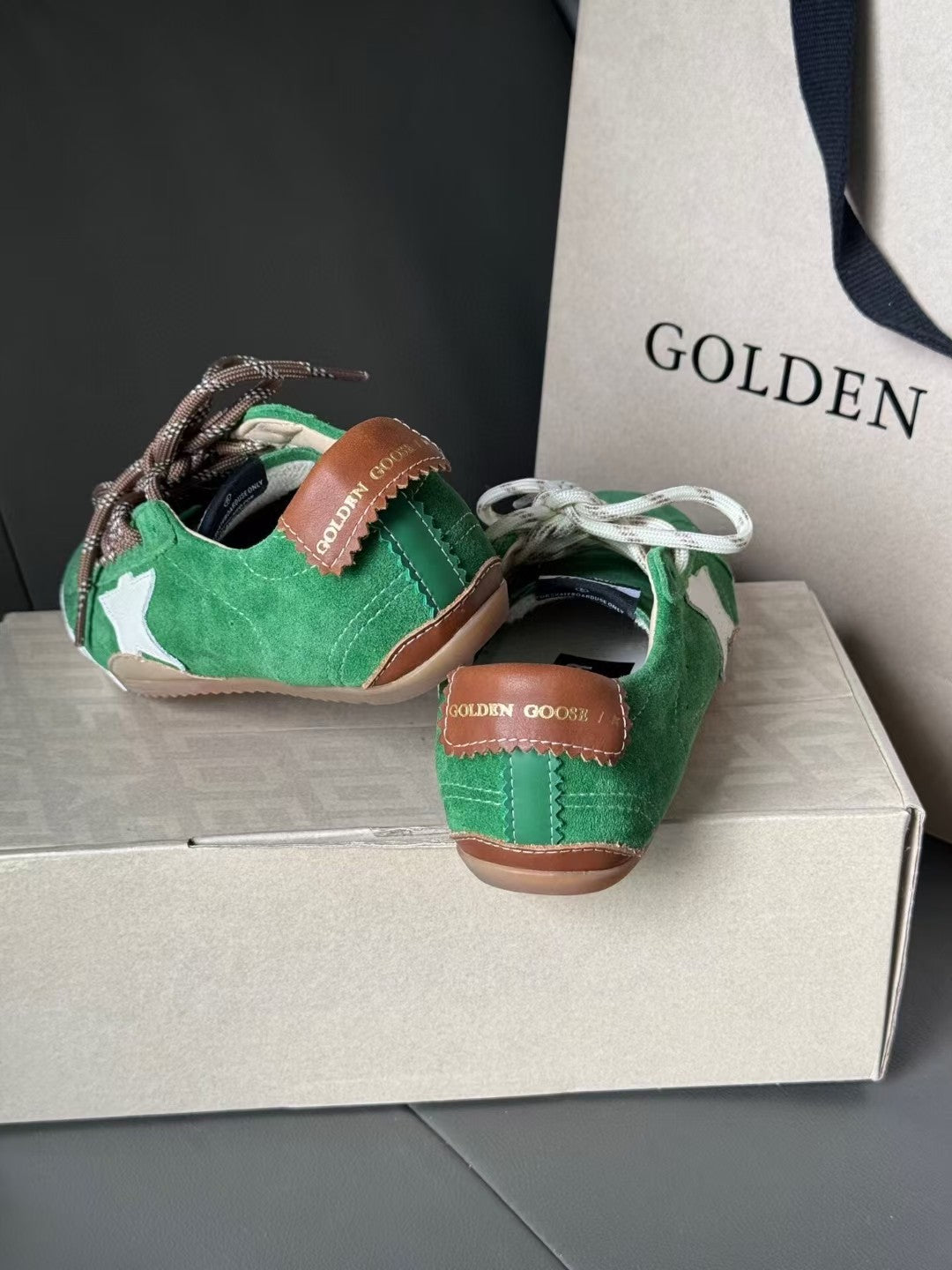 Golden Goose Vintage Distressed Sneakers #058