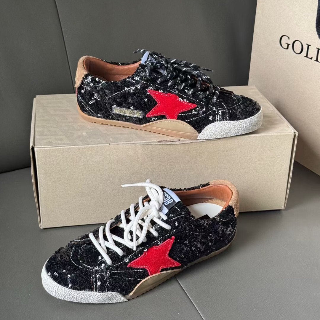Golden Goose Vintage Distressed Sneakers #064