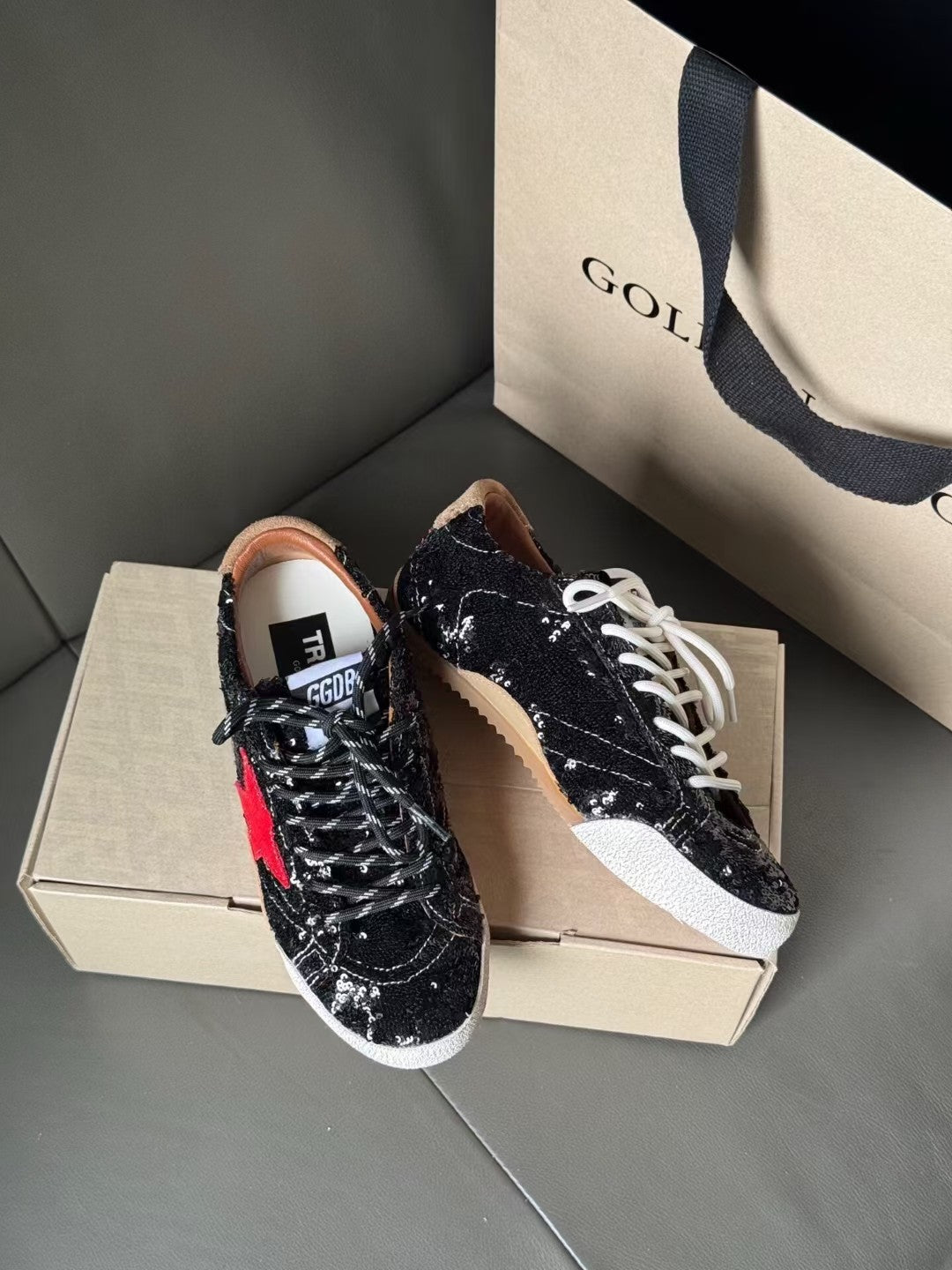 Golden Goose Vintage Distressed Sneakers #069