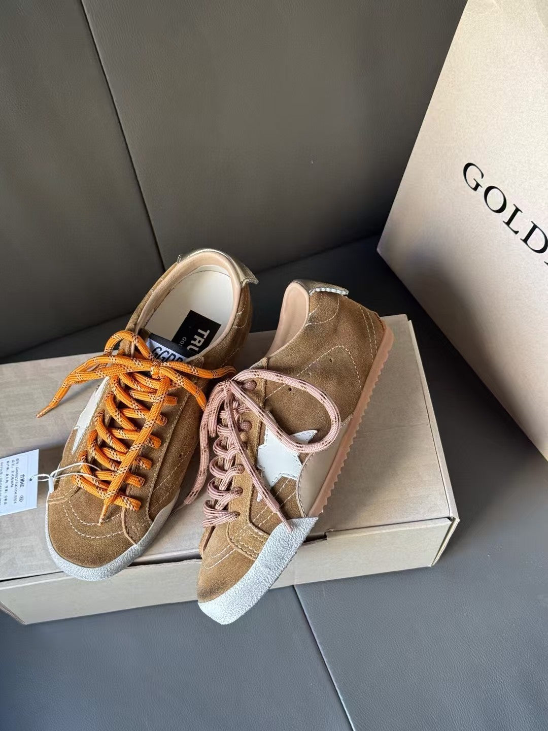 Golden Goose Vintage Distressed Sneakers #162