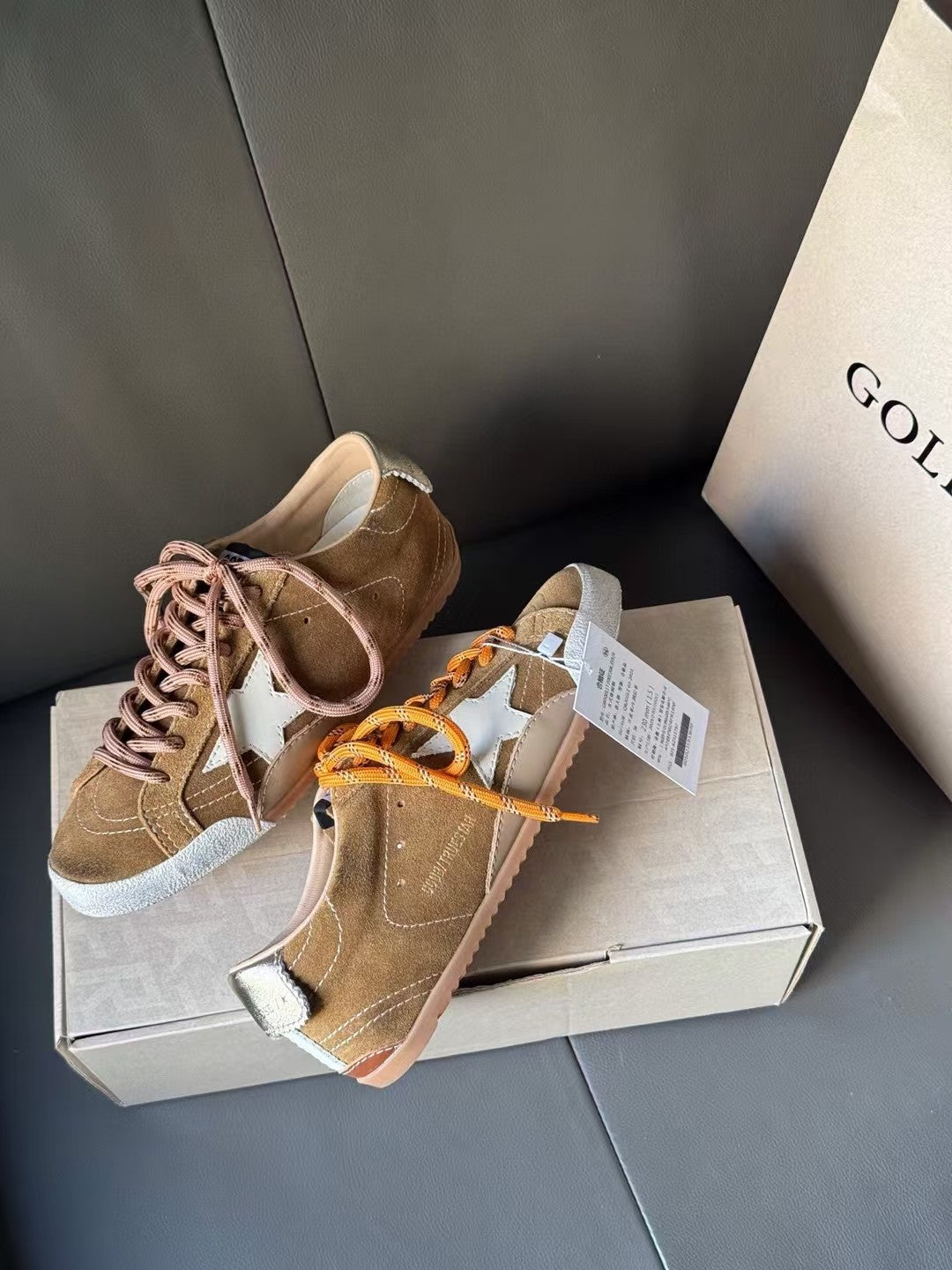 Golden Goose Vintage Distressed Sneakers #162