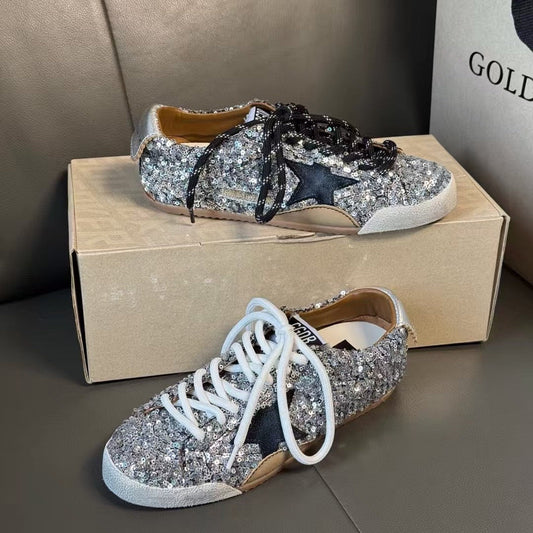 Golden Goose Vintage Distressed Sneakers #179