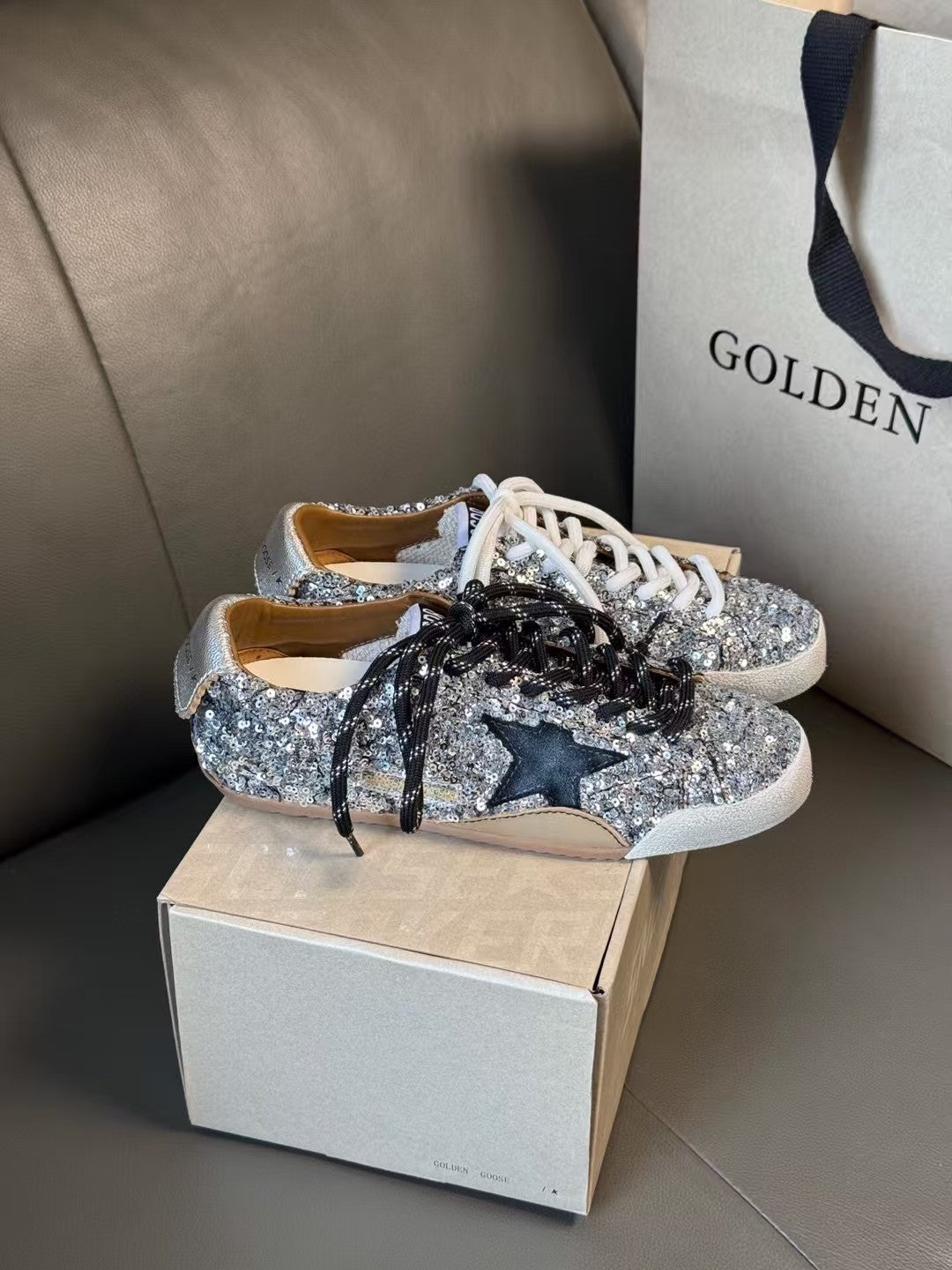 Golden Goose Vintage Distressed Sneakers #179
