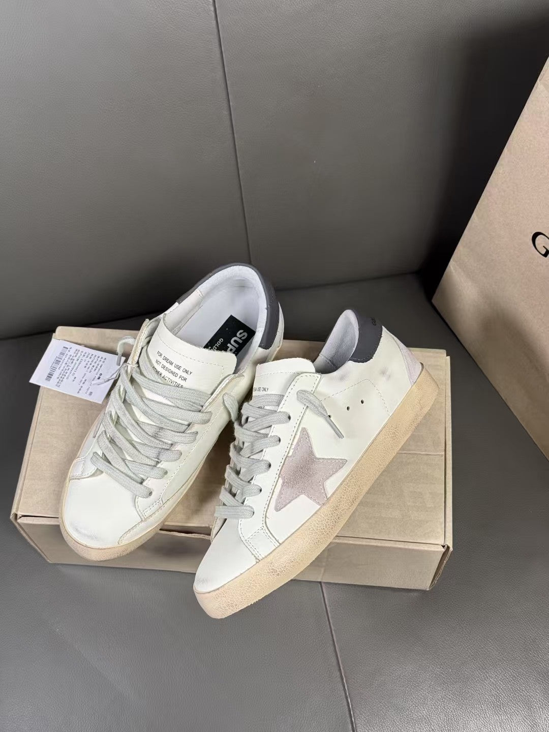 Golden Goose Vintage Distressed Sneakers #222