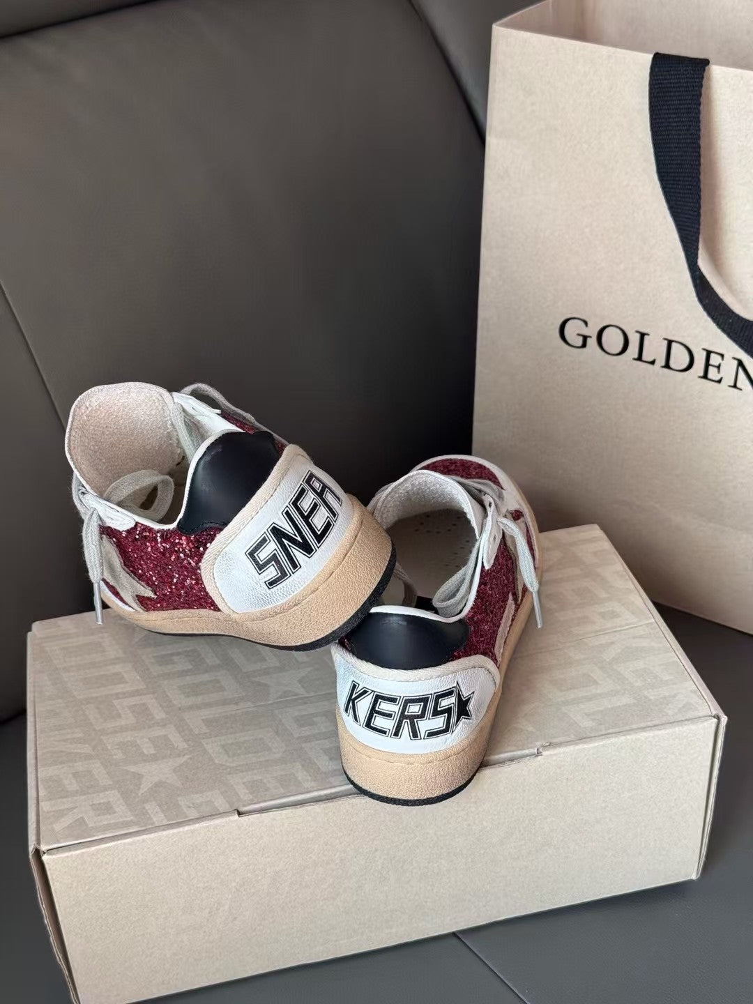Golden Goose Vintage Distressed Sneakers #298