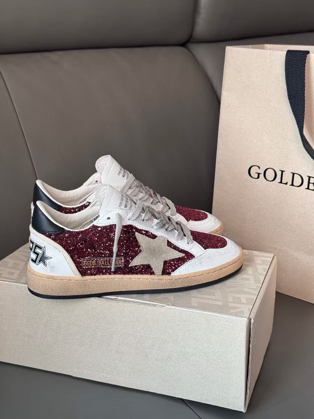 Golden Goose Vintage Distressed Sneakers #298