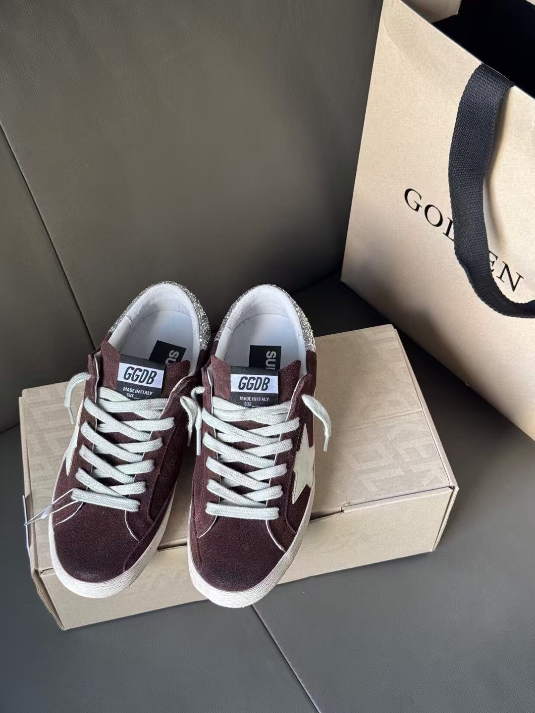 Golden Goose Vintage Distressed Sneakers #072