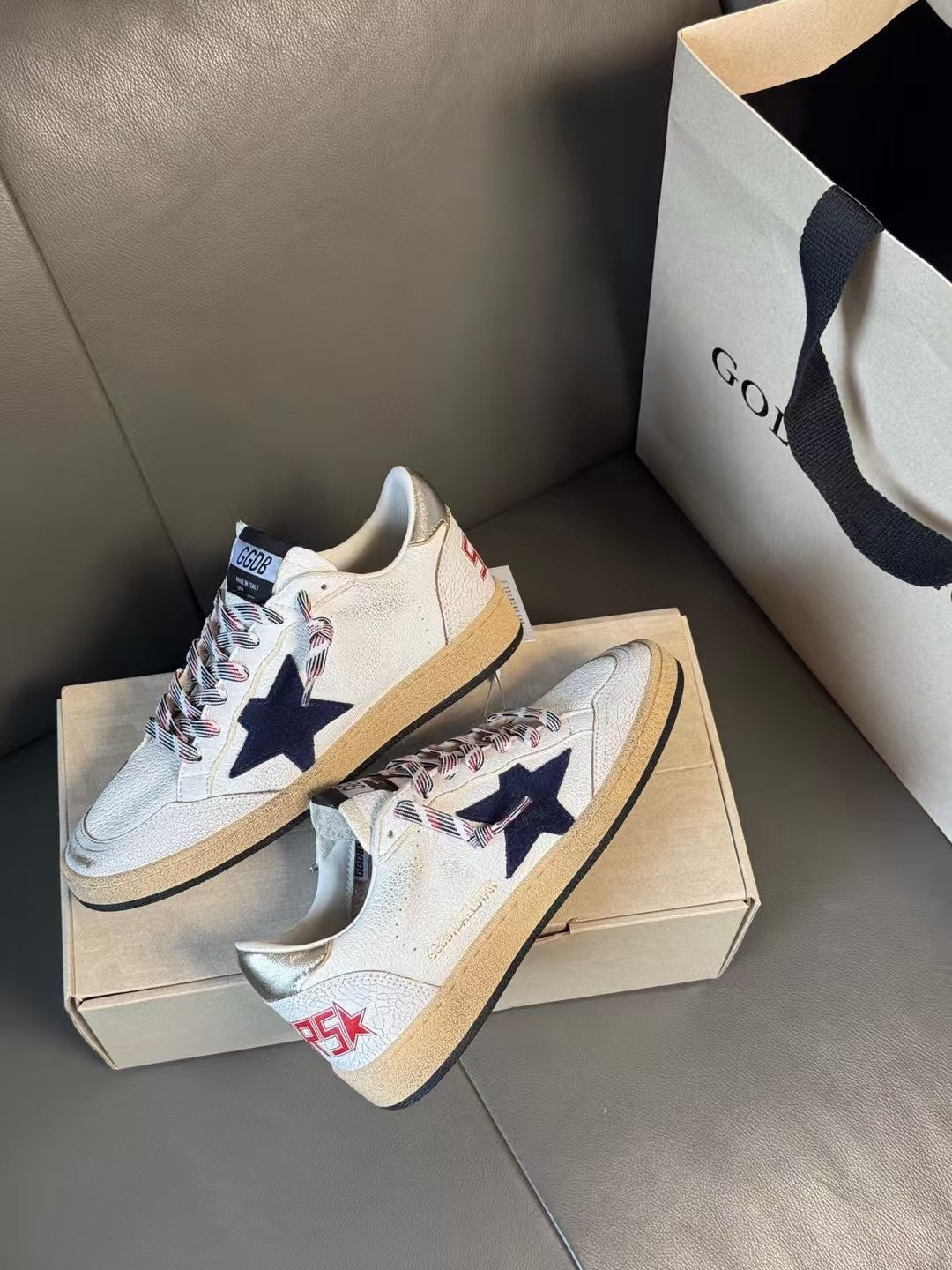 Golden Goose Vintage Distressed Sneakers #291
