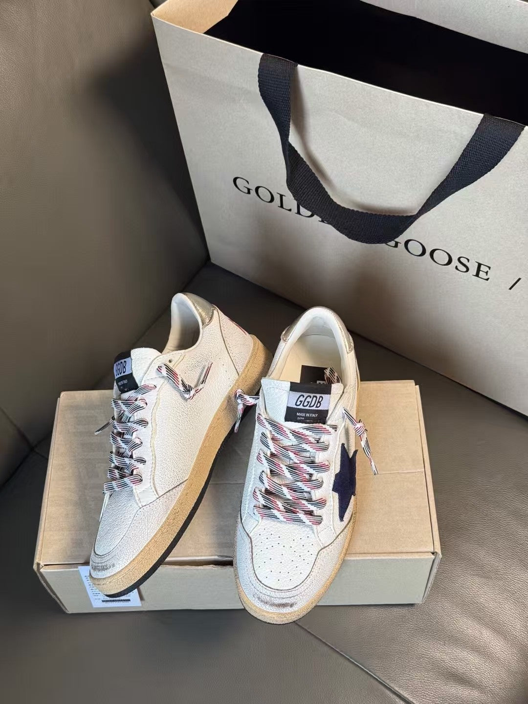 Golden Goose Vintage Distressed Sneakers #291