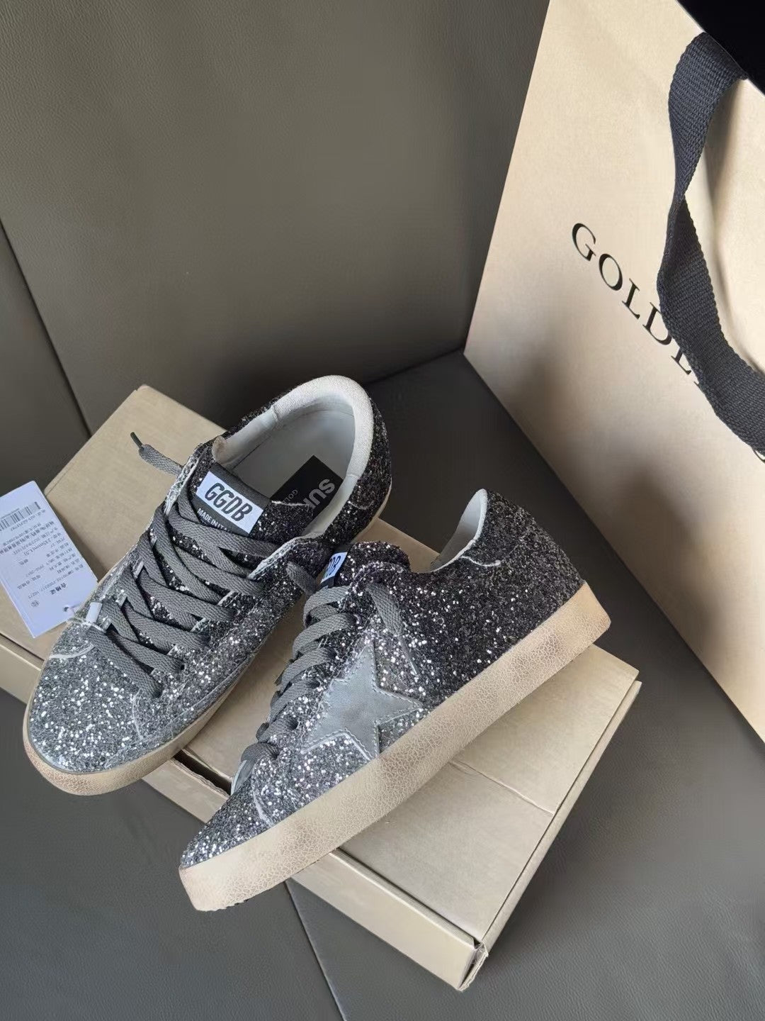 Golden Goose Vintage Distressed Sneakers #101