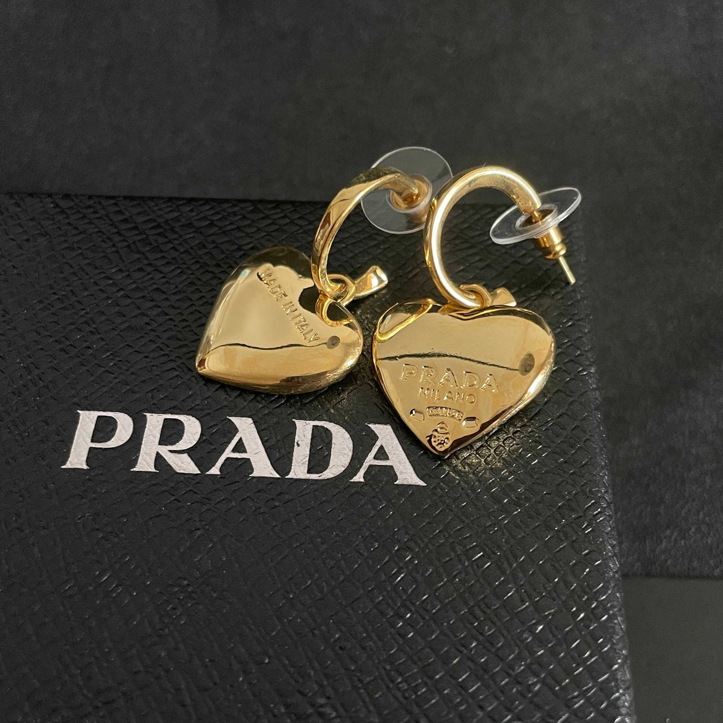 PRADA Heart Earrings