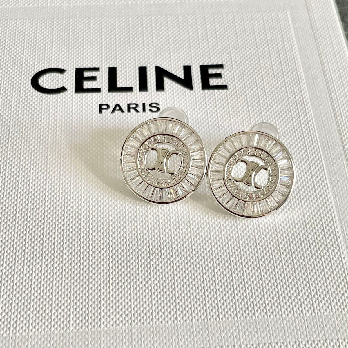 CELINE Rhinestone Earrings