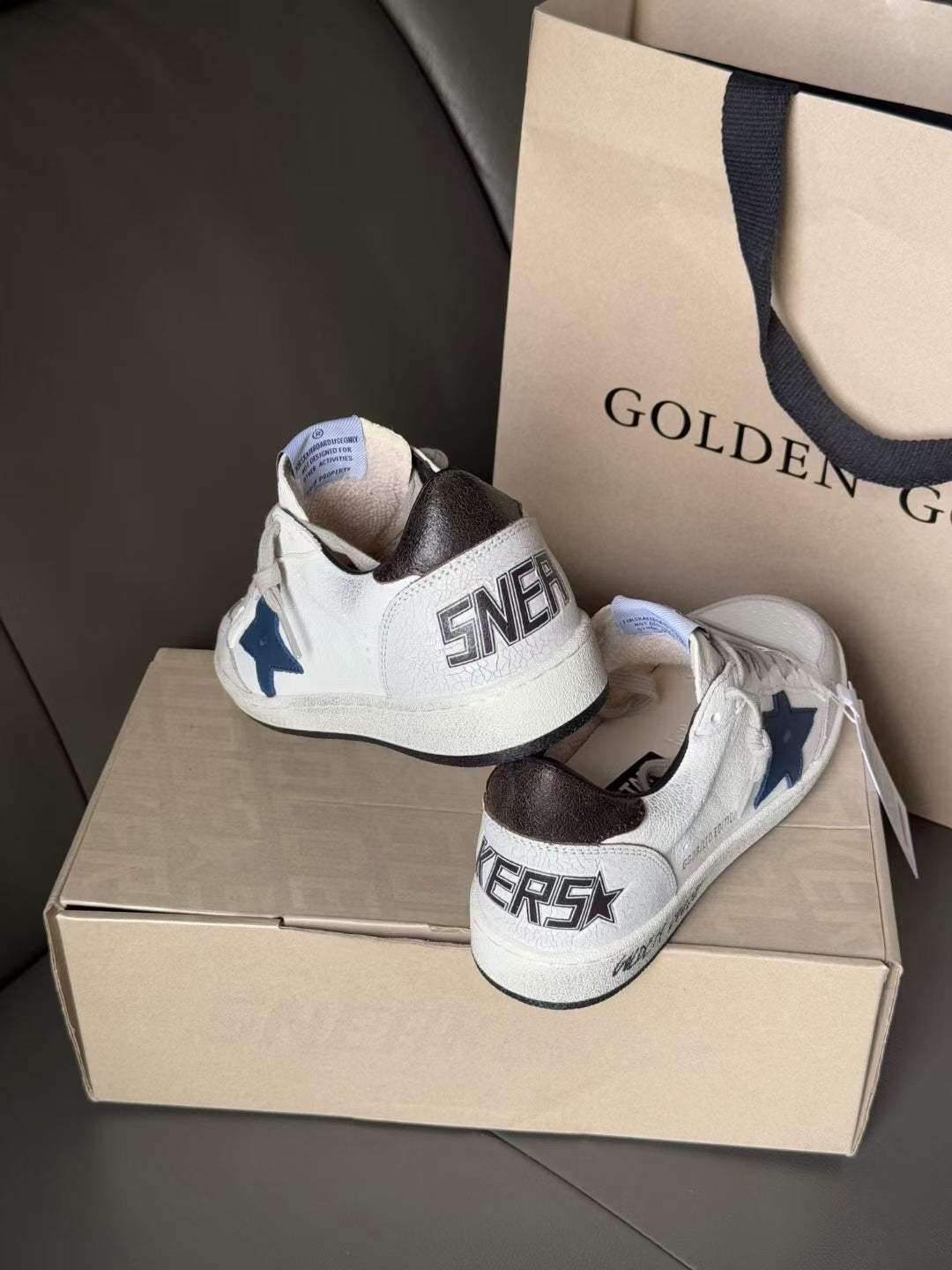 Golden Goose Vintage Distressed Sneakers #237