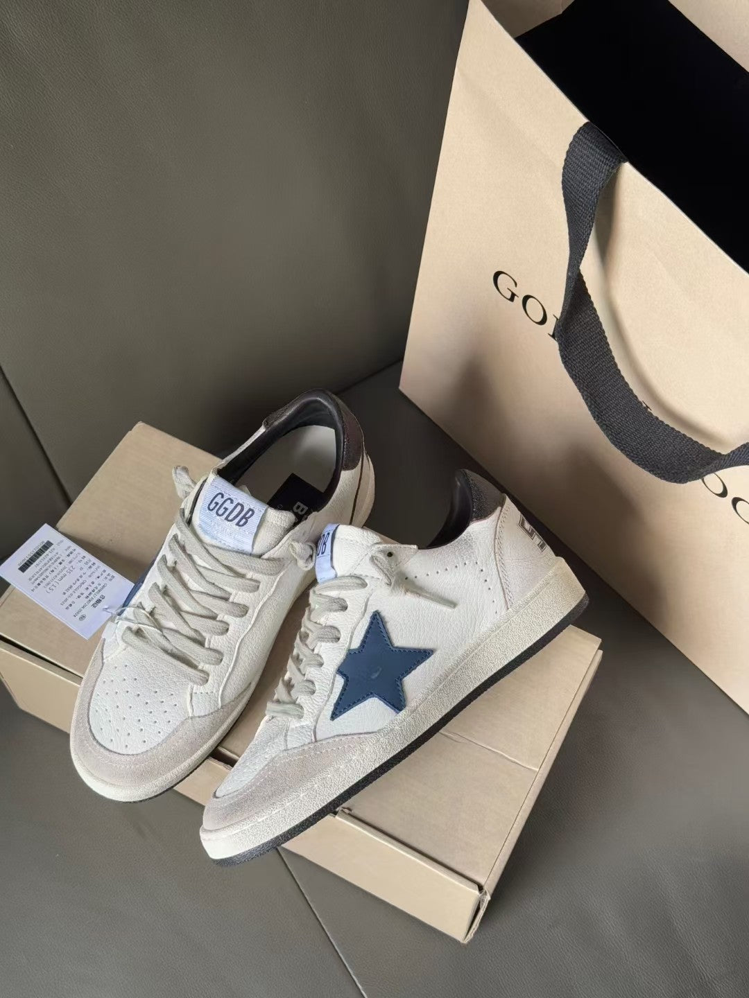 Golden Goose Vintage Distressed Sneakers #237