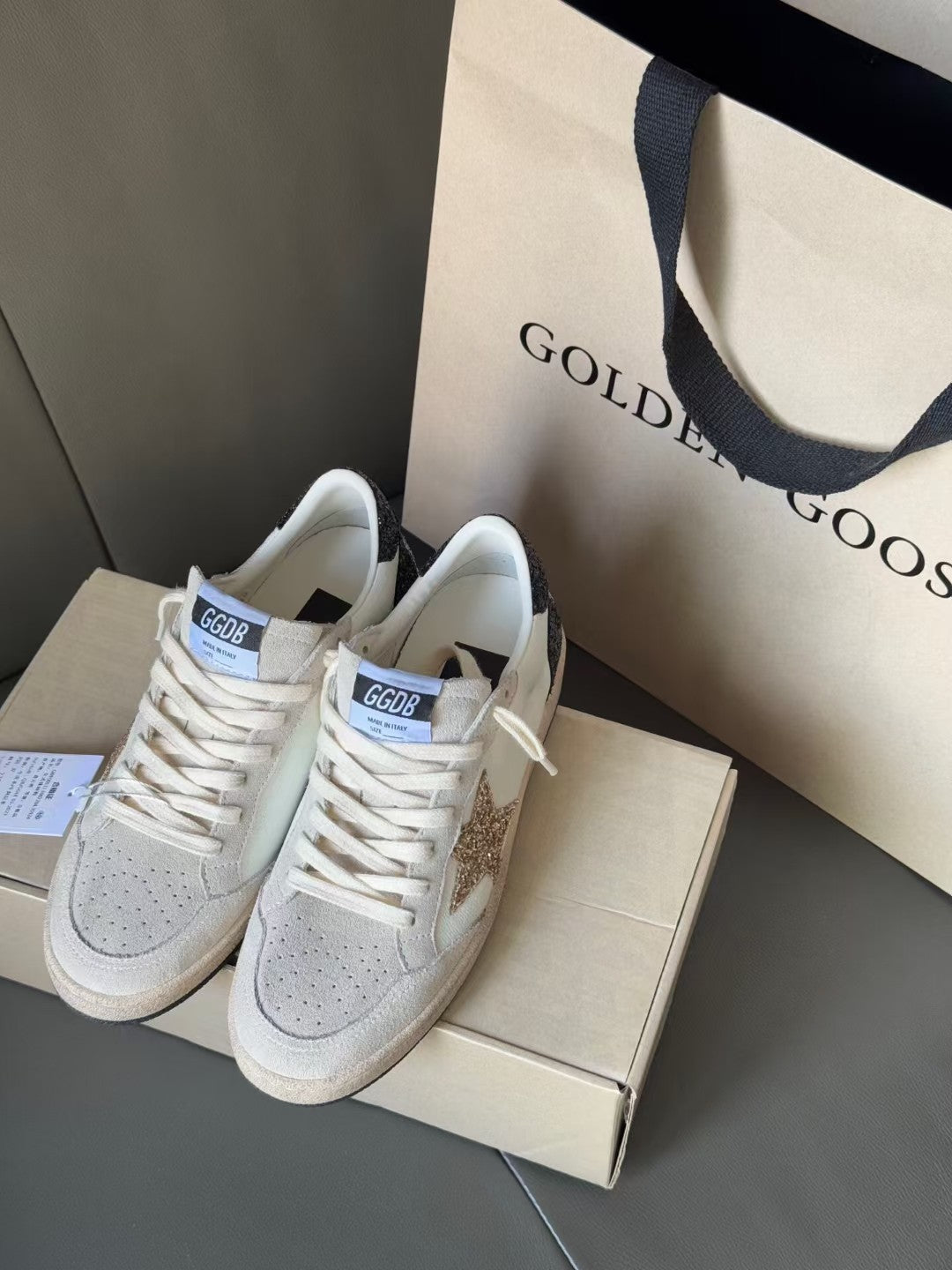 Golden Goose Vintage Distressed Sneakers #214