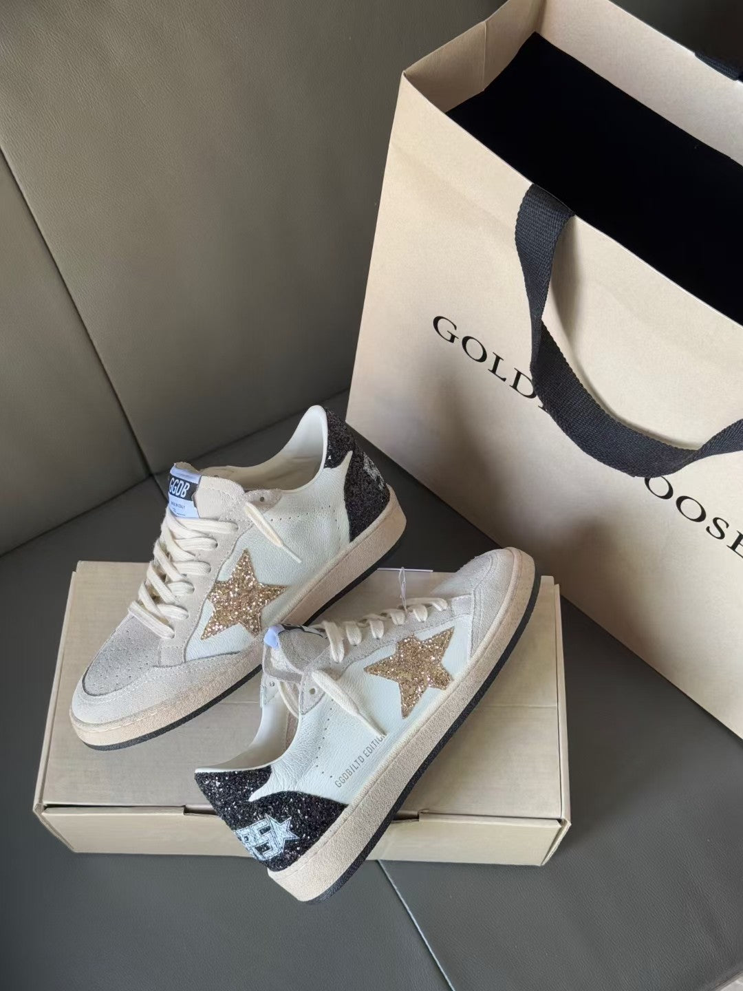 Golden Goose Vintage Distressed Sneakers #214