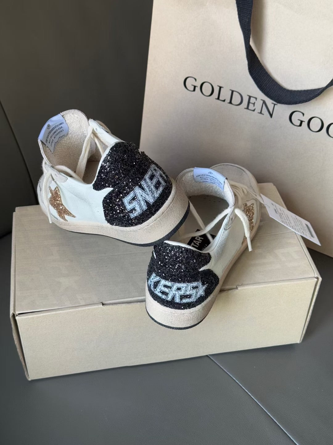 Golden Goose Vintage Distressed Sneakers #214