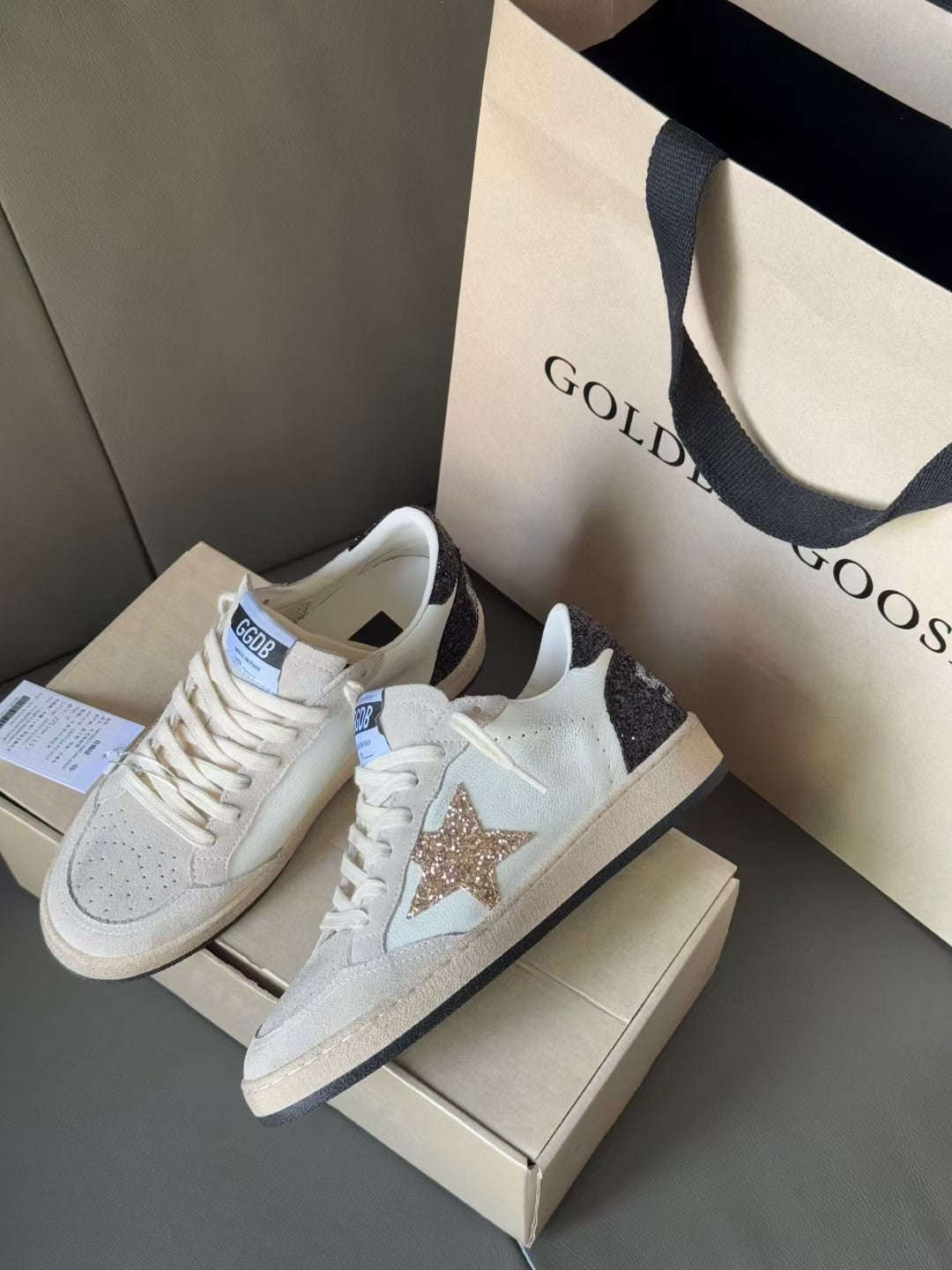 Golden Goose Vintage Distressed Sneakers #214
