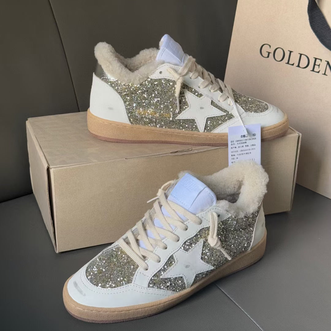 Golden Goose Vintage Distressed Sneakers #108