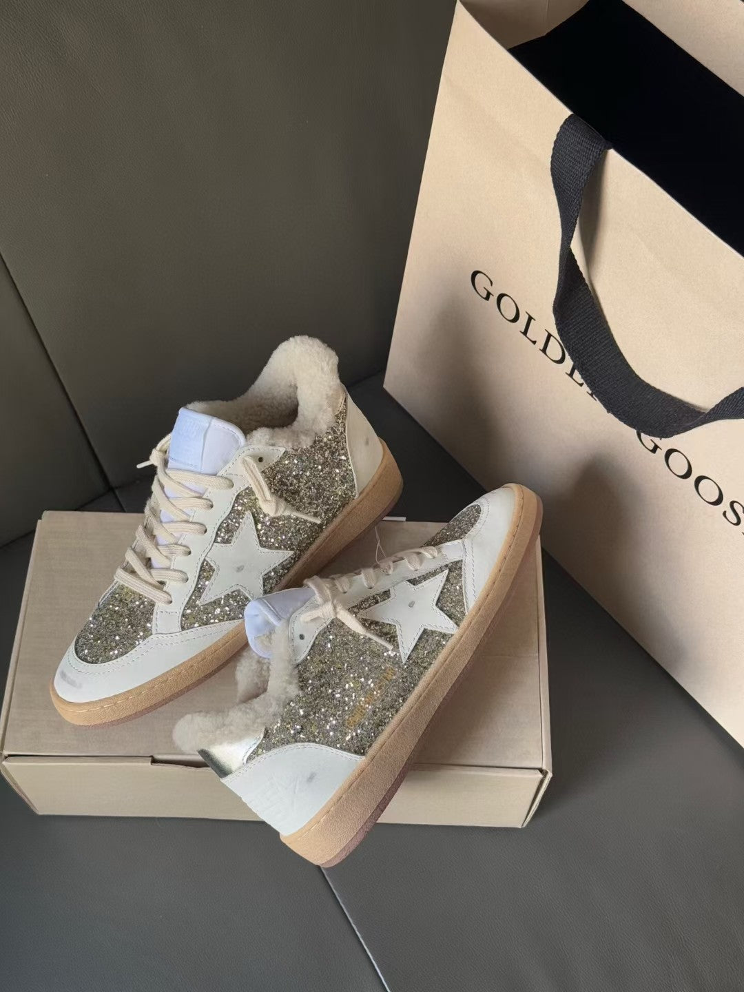 Golden Goose Vintage Distressed Sneakers #108