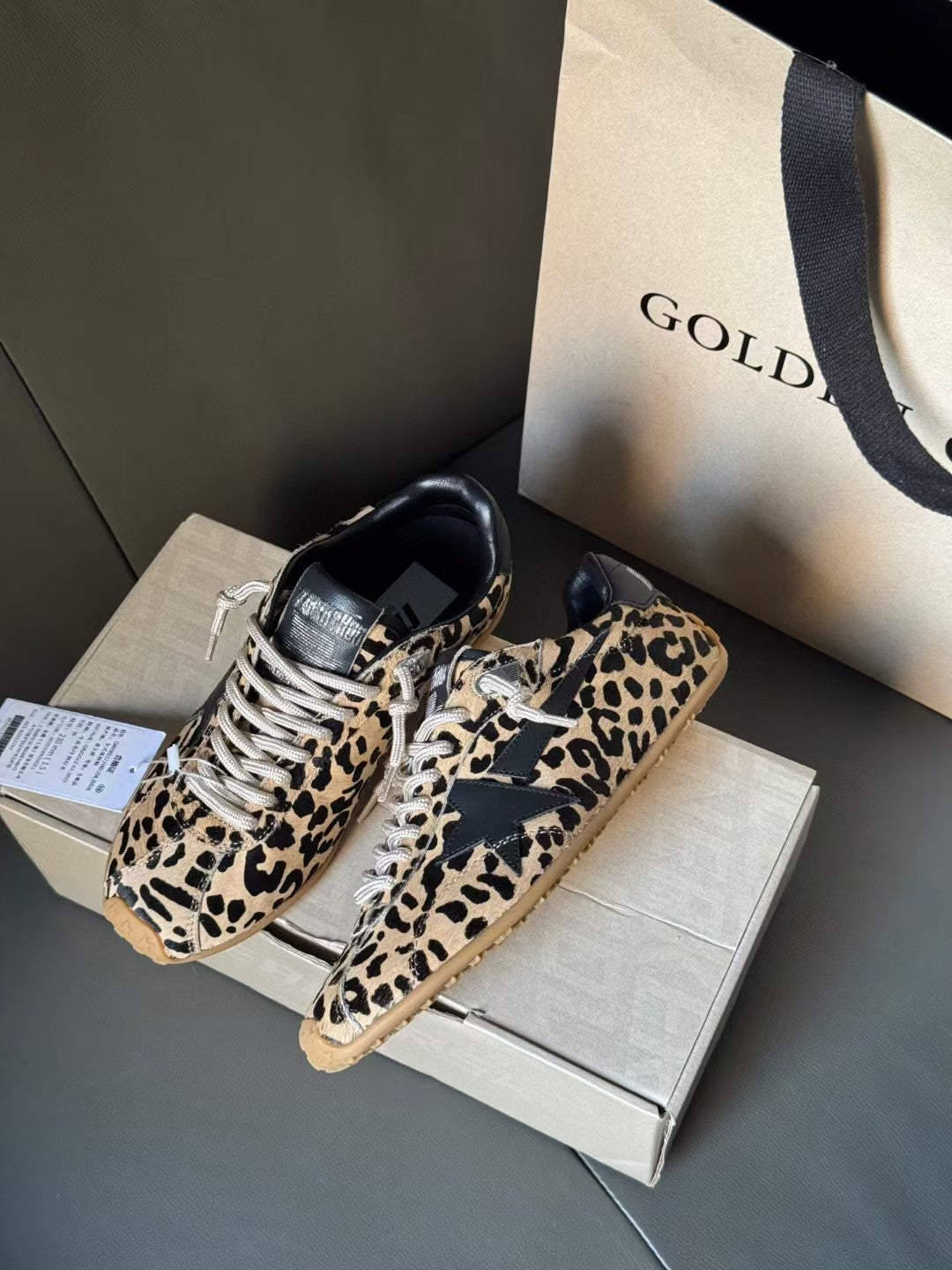Golden Goose Vintage Distressed Sneakers #234