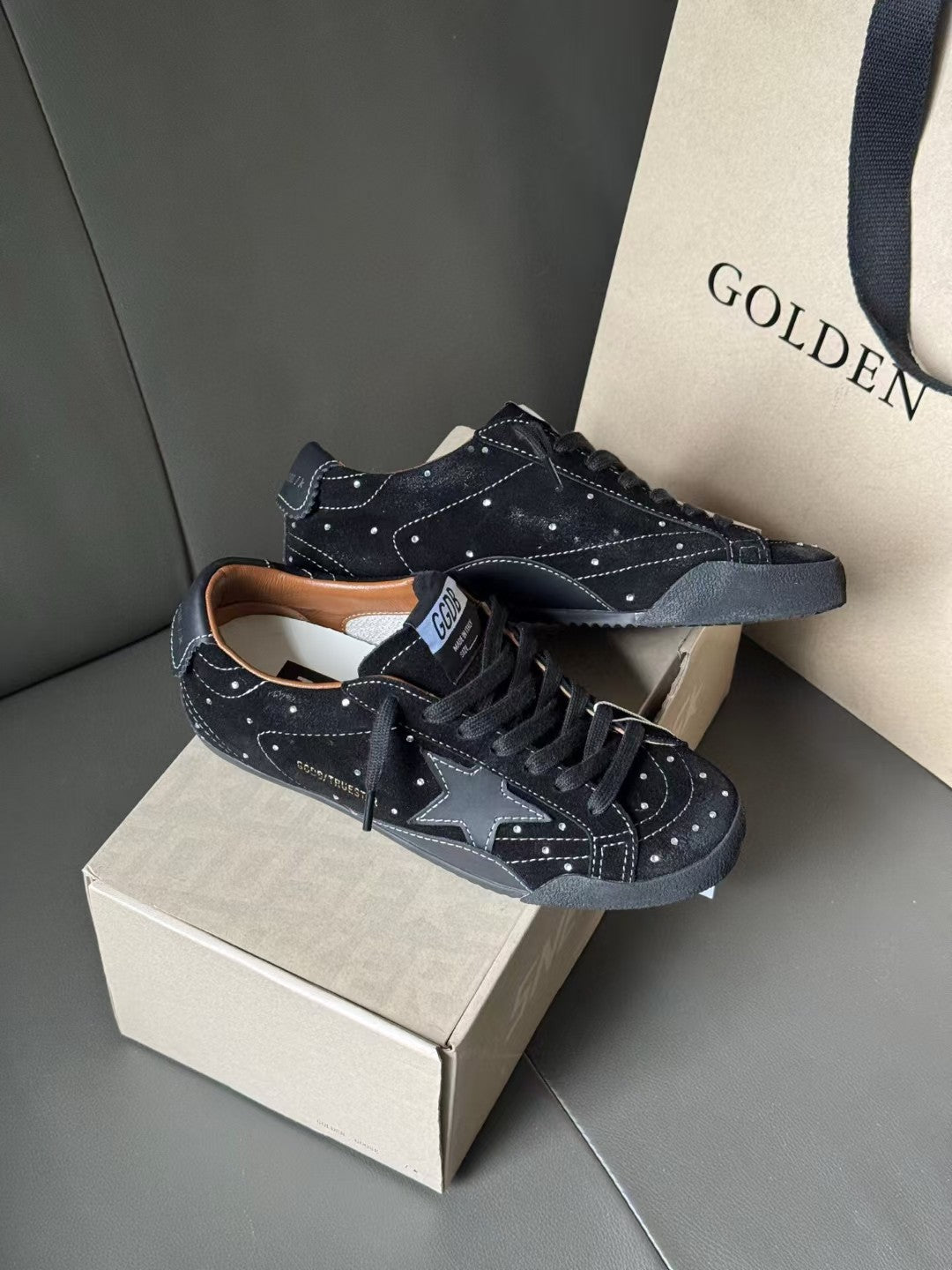 Golden Goose Vintage Distressed Sneakers #139