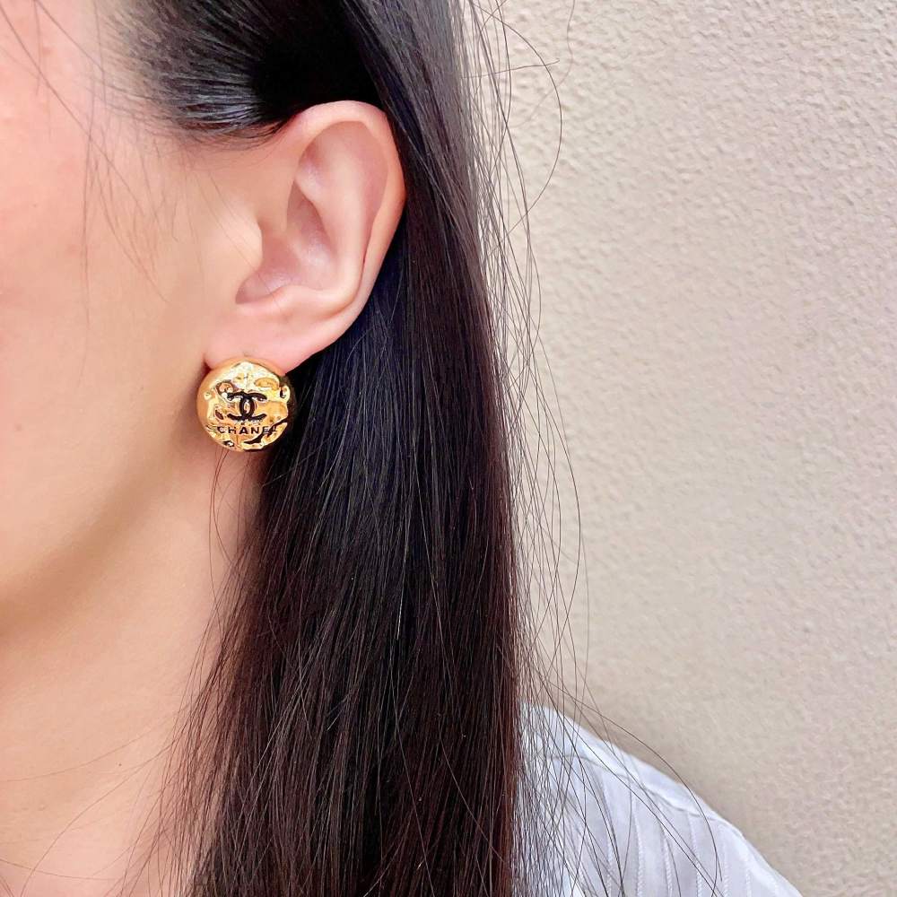 Chanel Vintage Double C Earrings