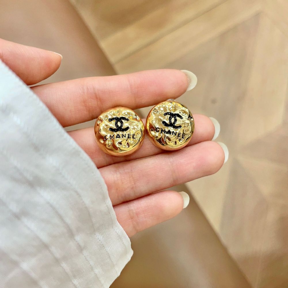 Chanel Vintage Double C Earrings