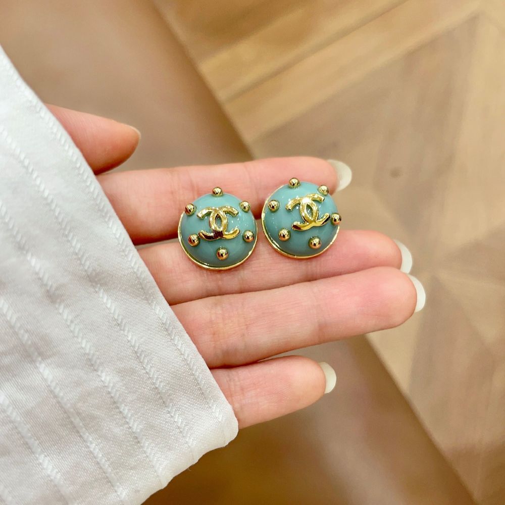 Chanel Vintage Double C Earrings