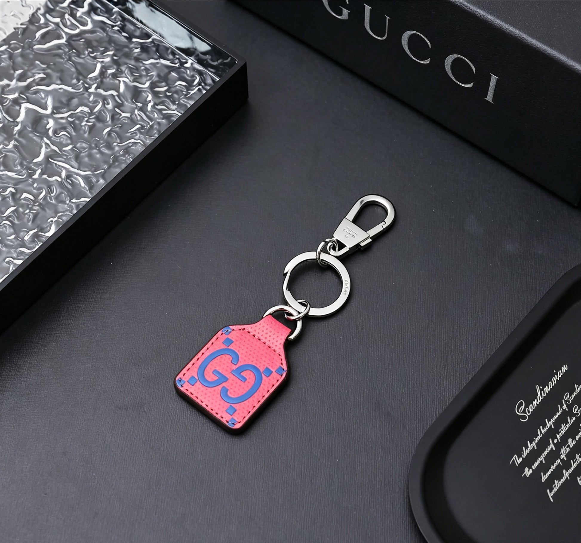 Gucci Leather Vintage Keychain