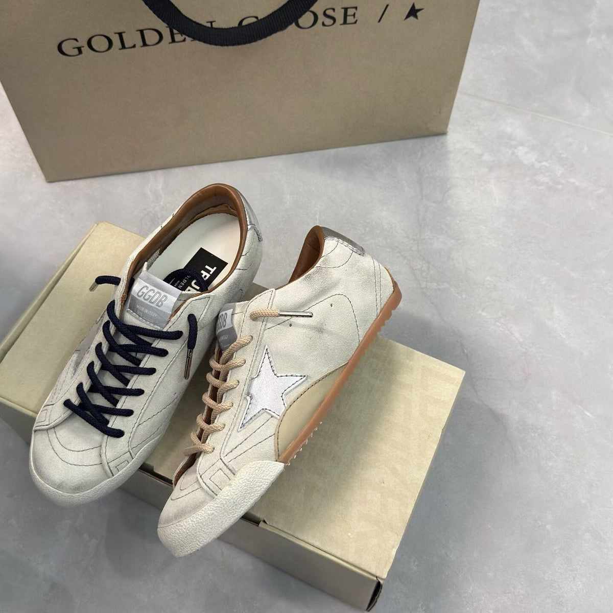 Golden Goose Vintage Distressed Sneakers #061