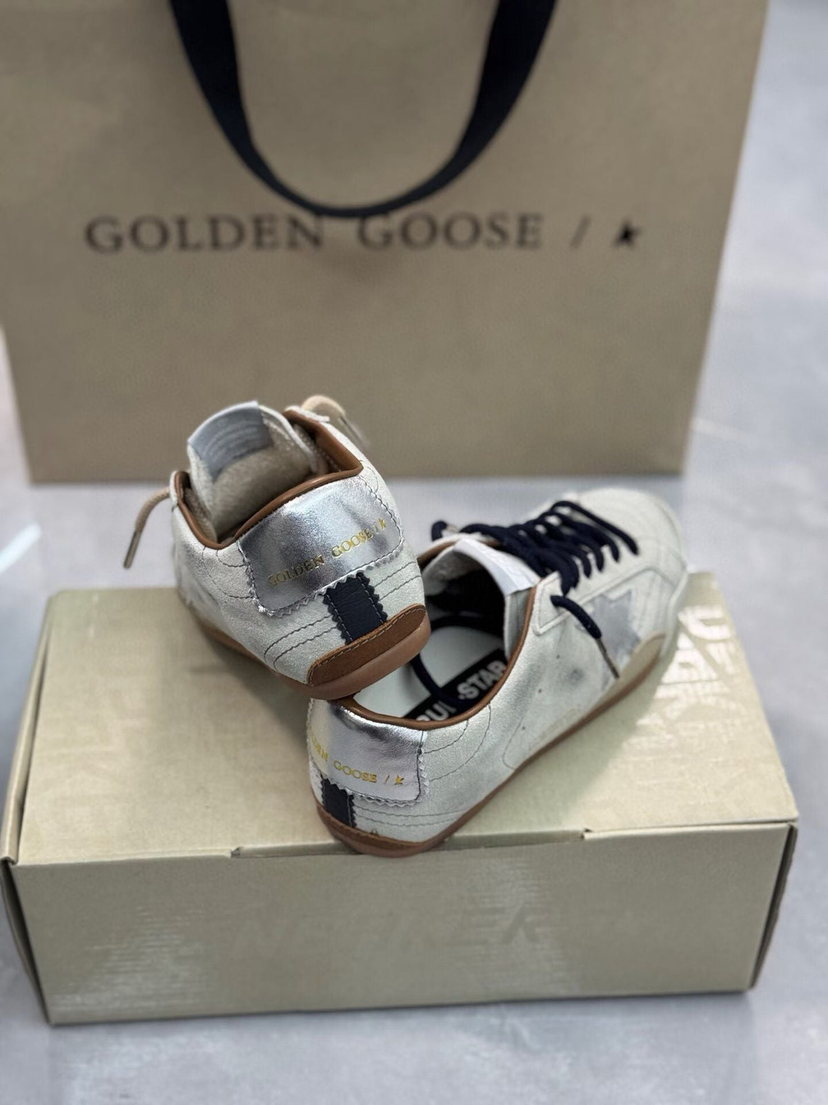 Golden Goose Vintage Distressed Sneakers #061