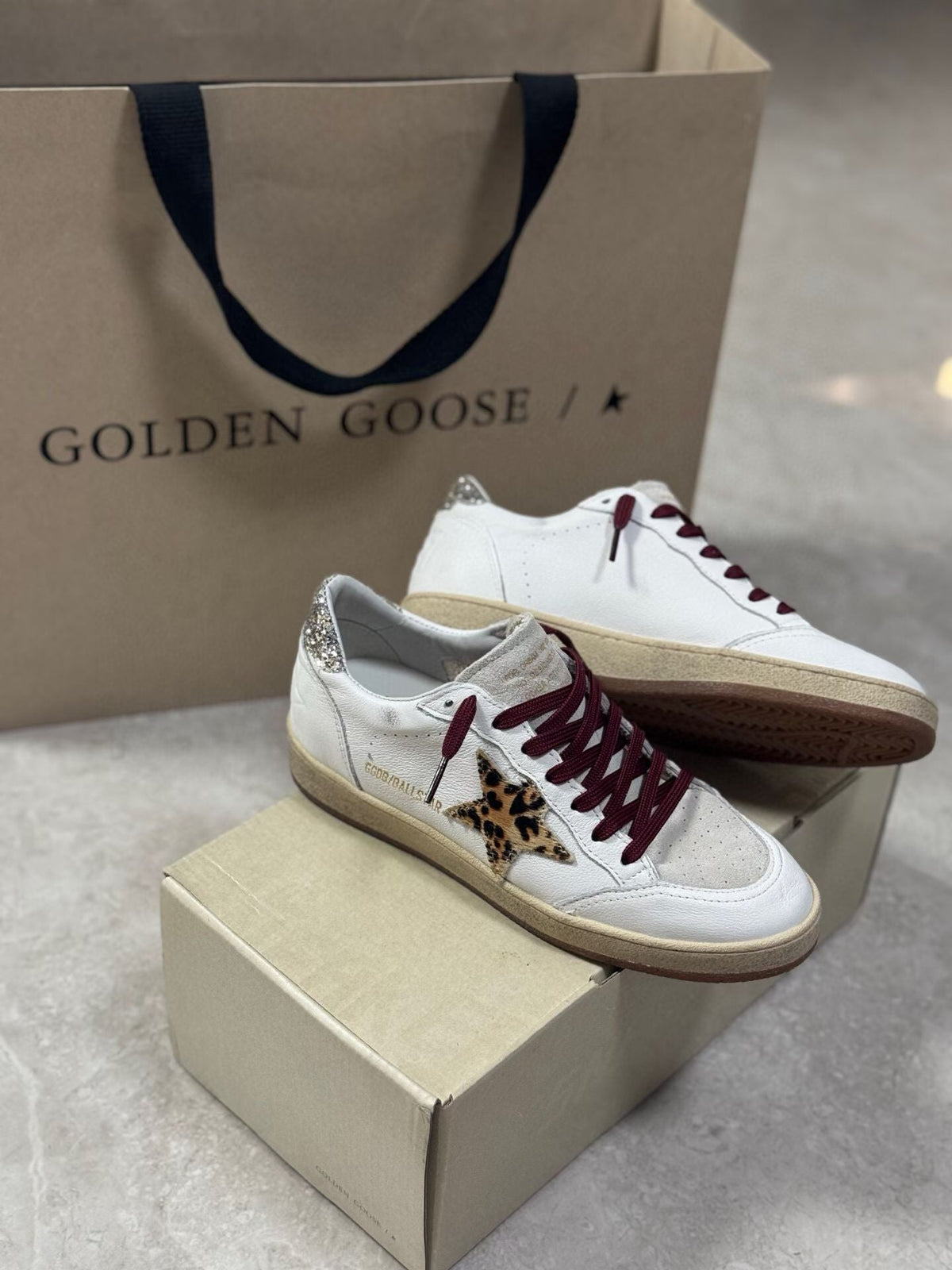 Golden Goose Vintage Distressed Sneakers #110