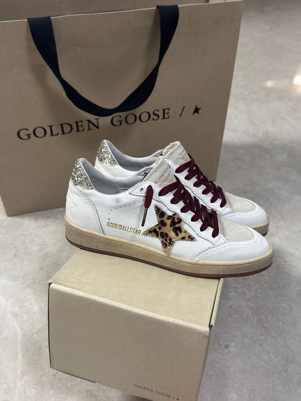 Golden Goose Vintage Distressed Sneakers #110