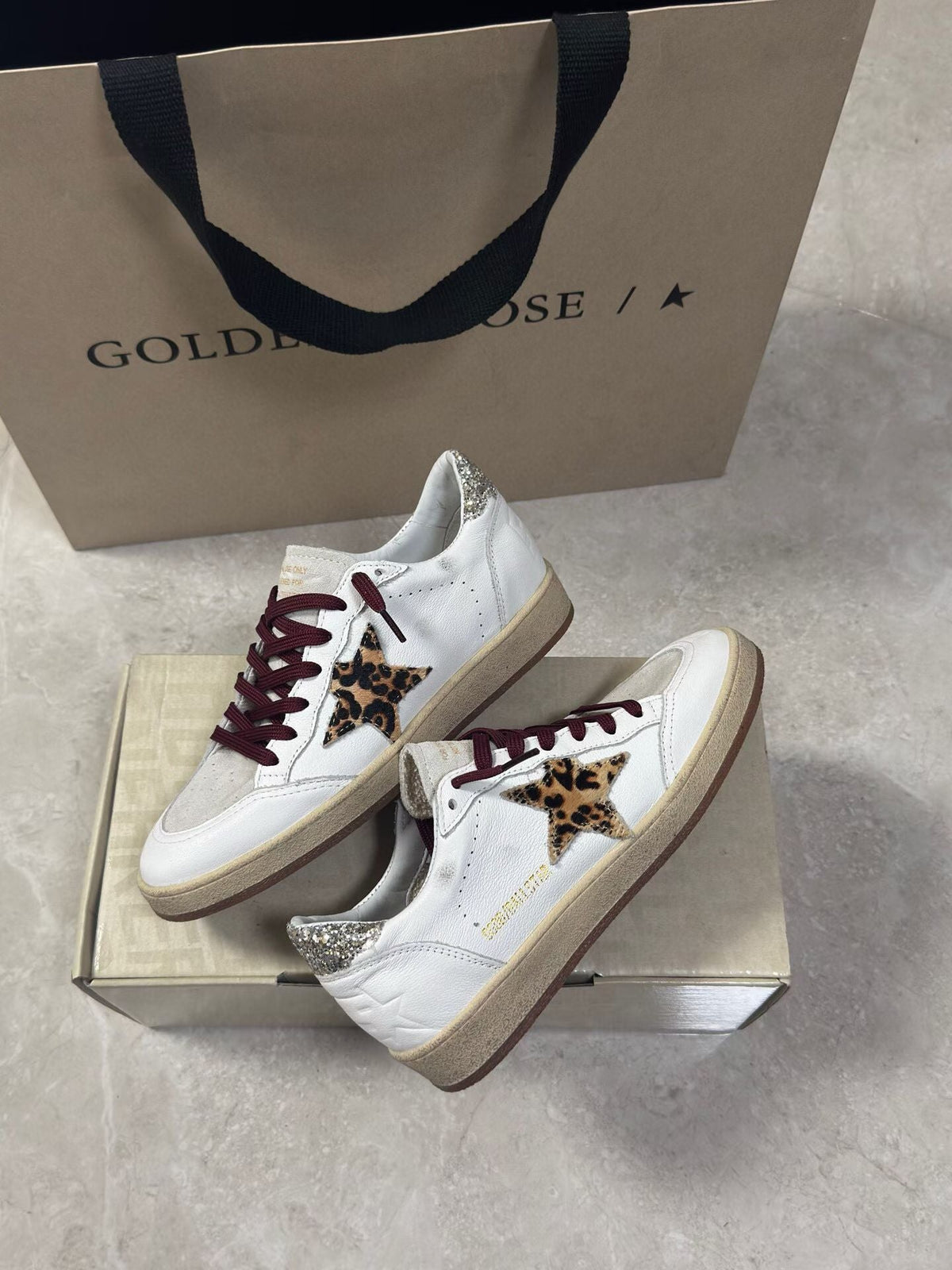 Golden Goose Vintage Distressed Sneakers #110