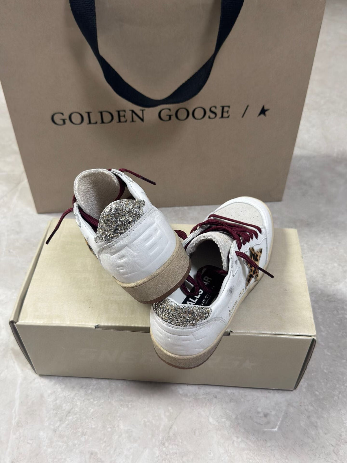 Golden Goose Vintage Distressed Sneakers #110