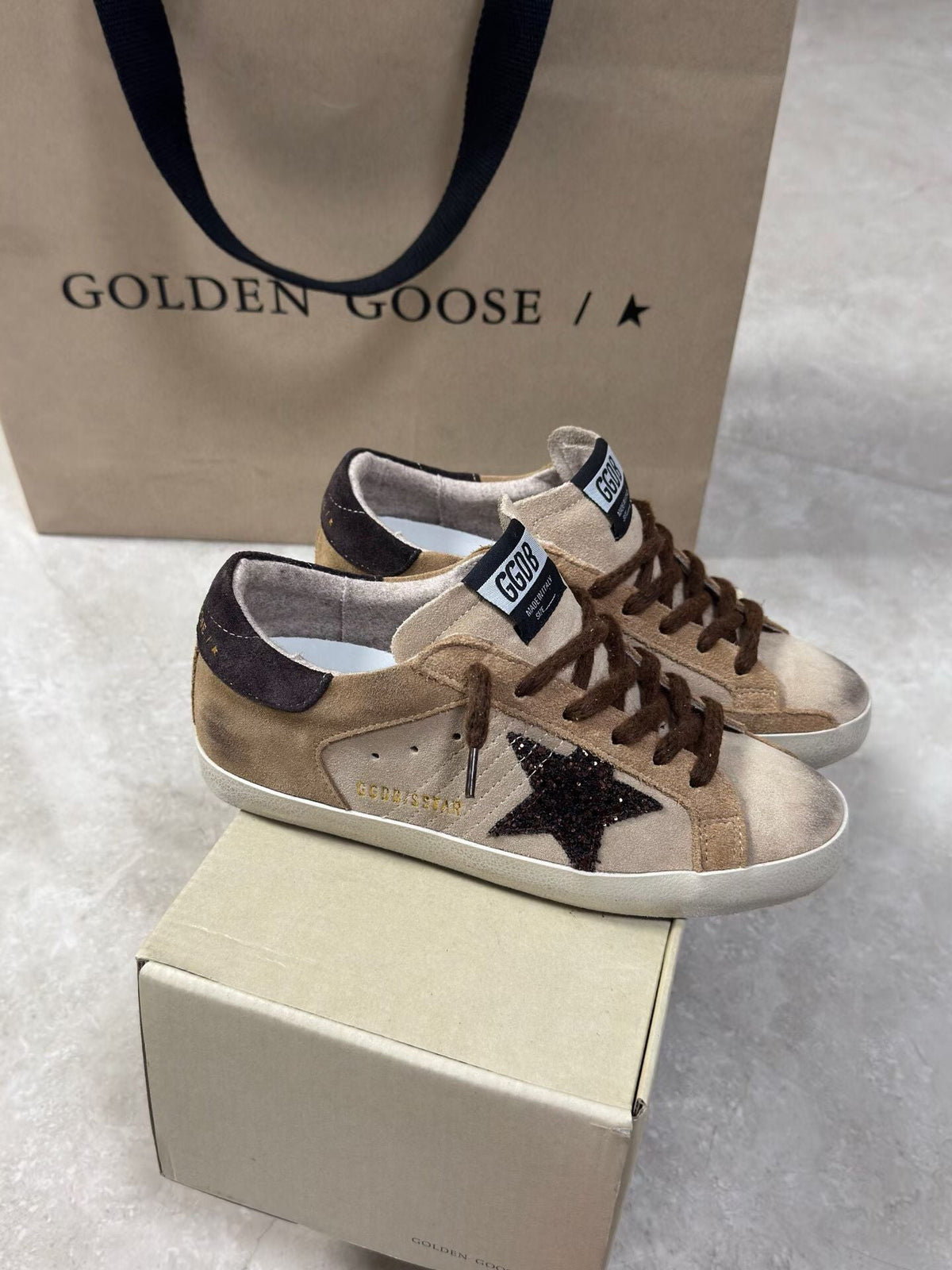 Golden Goose Vintage Distressed Sneakers #078