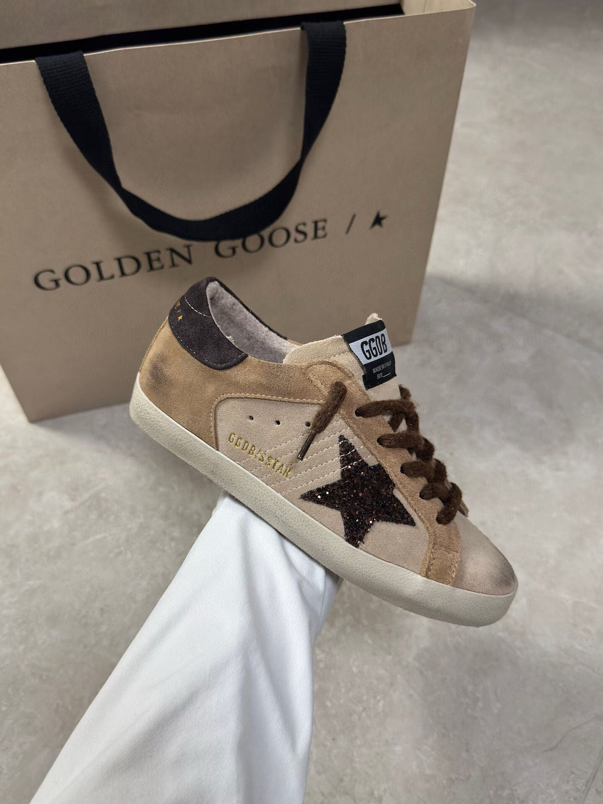 Golden Goose Vintage Distressed Sneakers #078