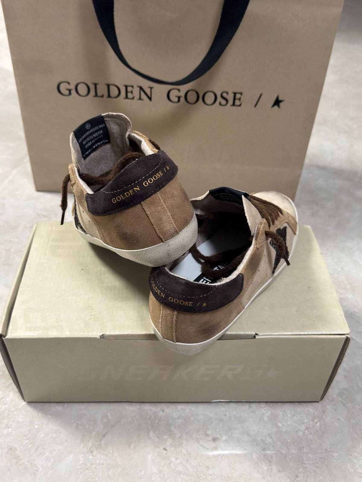 Golden Goose Vintage Distressed Sneakers #078