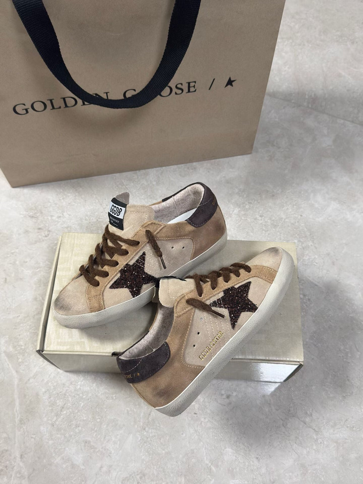 Golden Goose Vintage Distressed Sneakers #078