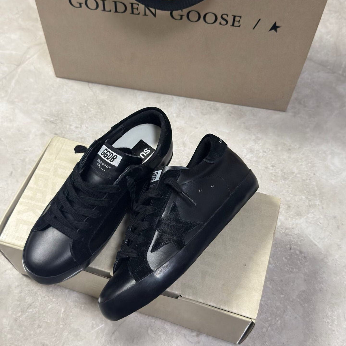 Golden Goose Vintage Distressed Sneakers #096