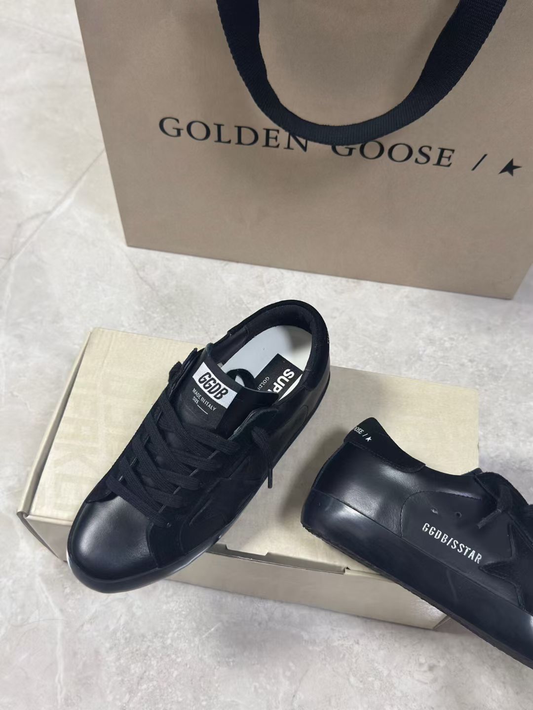Golden Goose Vintage Distressed Sneakers #096