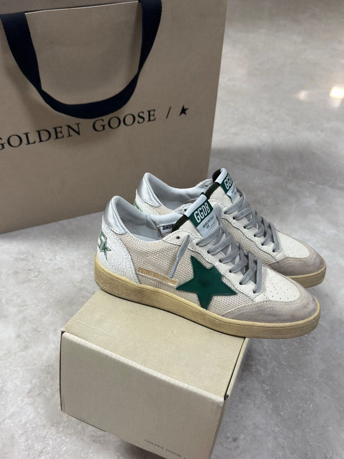 Golden Goose Vintage Distressed Sneakers #104