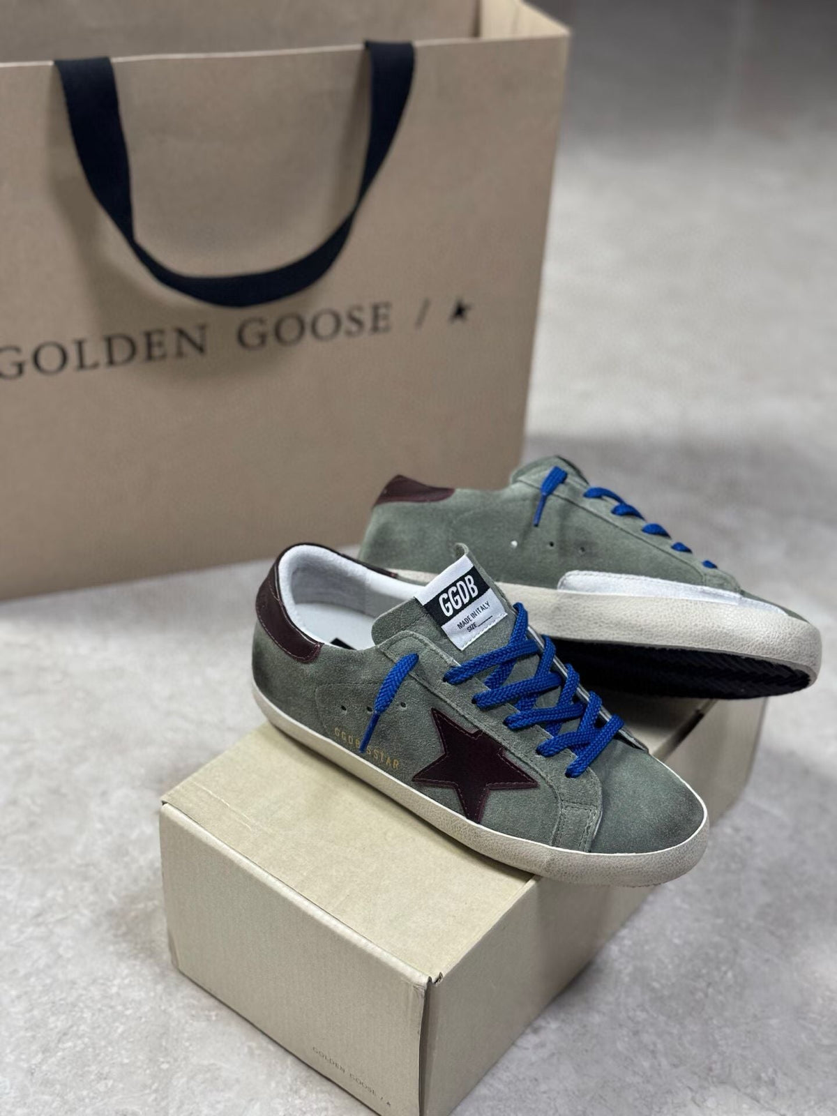Golden Goose Vintage Distressed Sneakers #074
