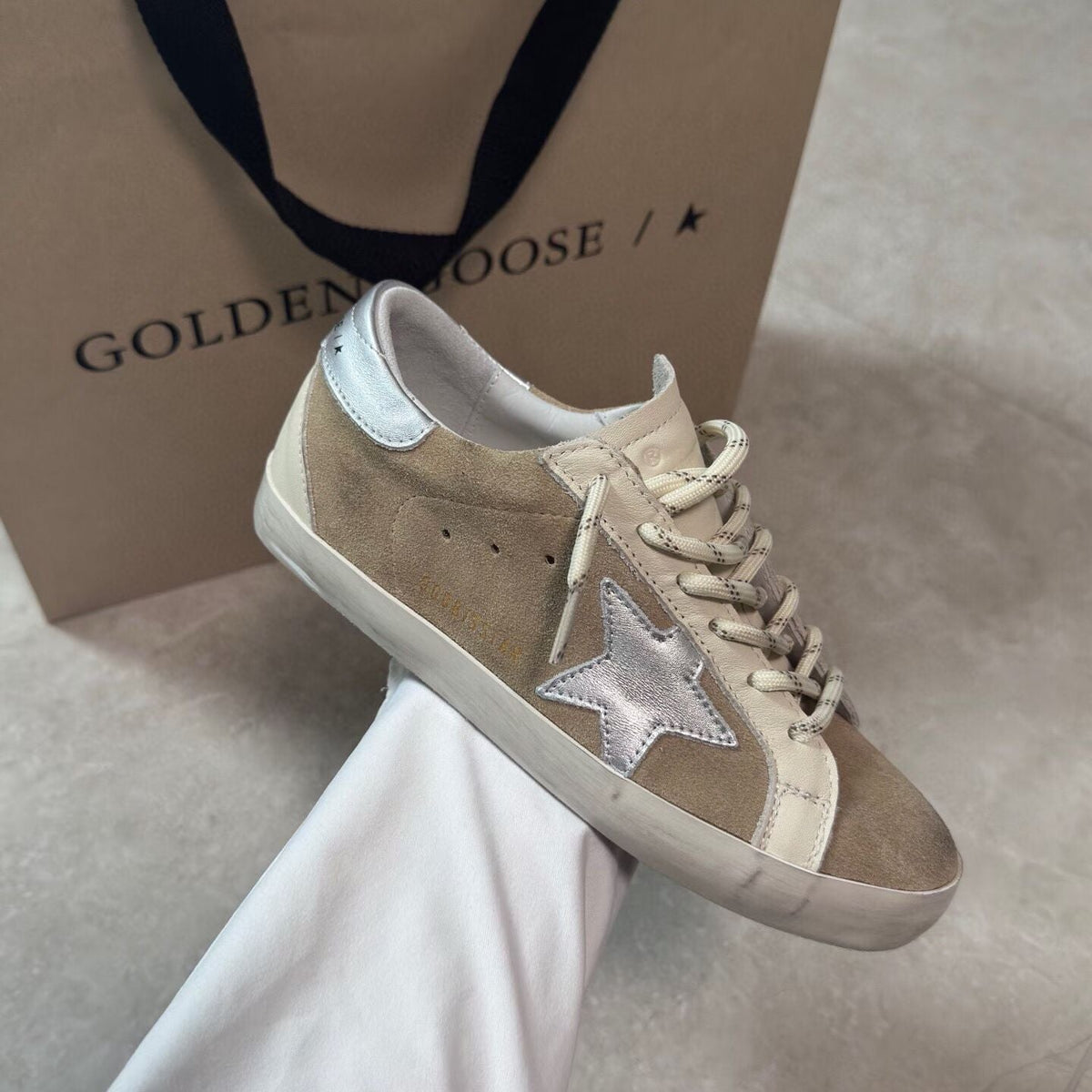 Golden Goose Vintage Distressed Sneakers #076
