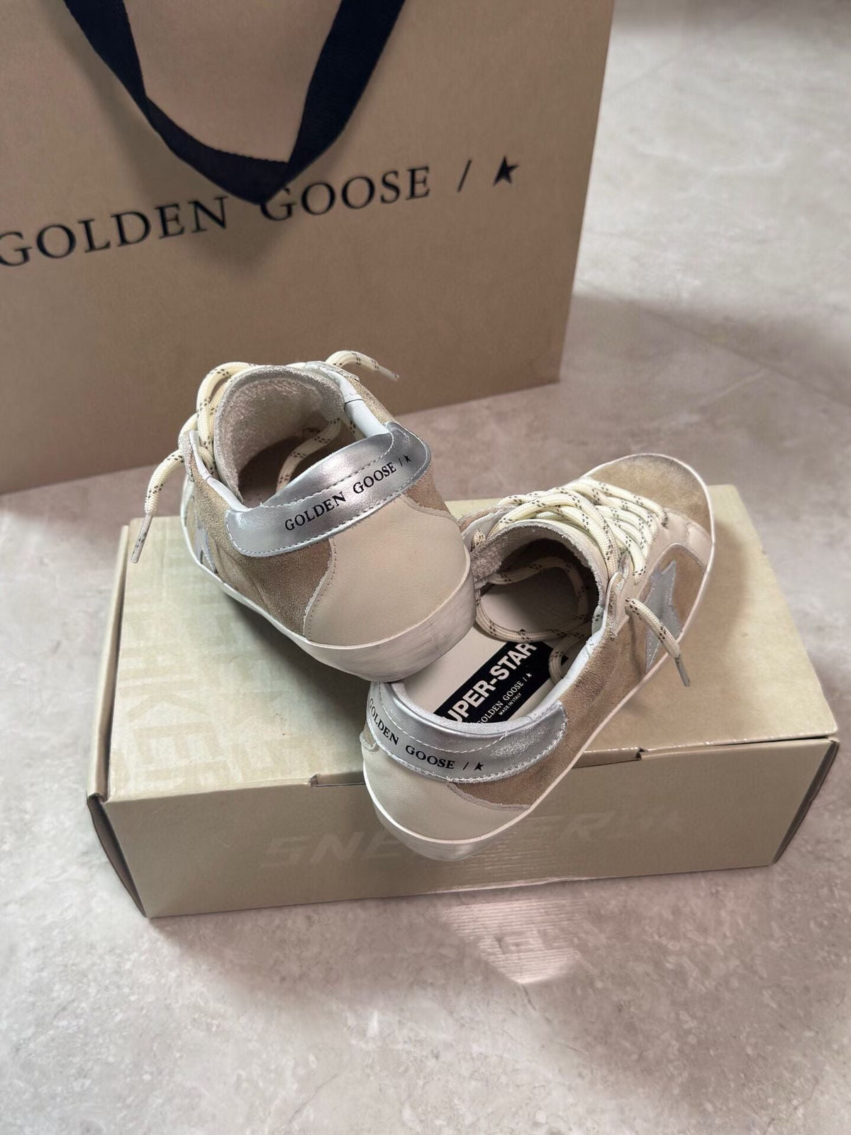 Golden Goose Vintage Distressed Sneakers #076