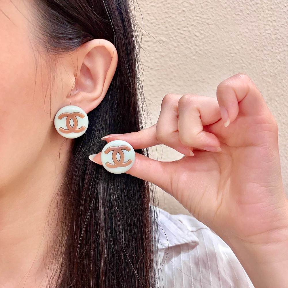 Chanel Vintage Double C Earrings