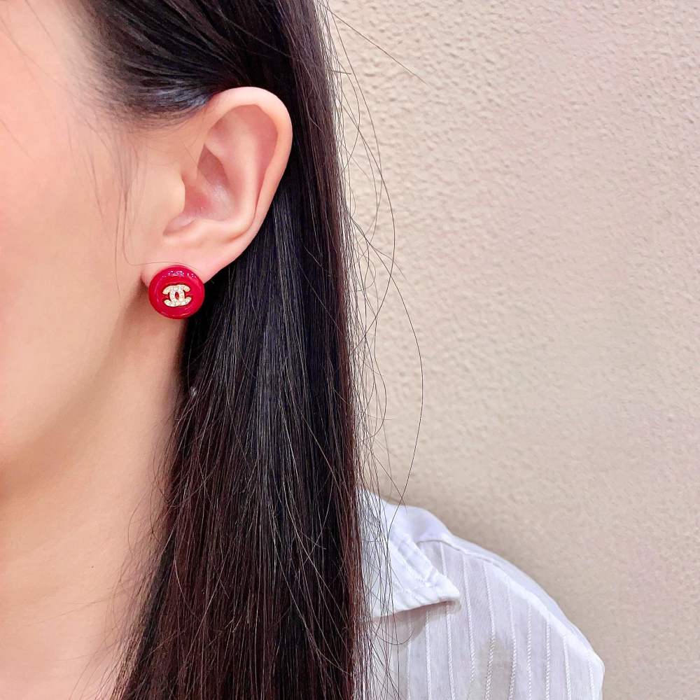 Chanel Vintage Double C Earrings