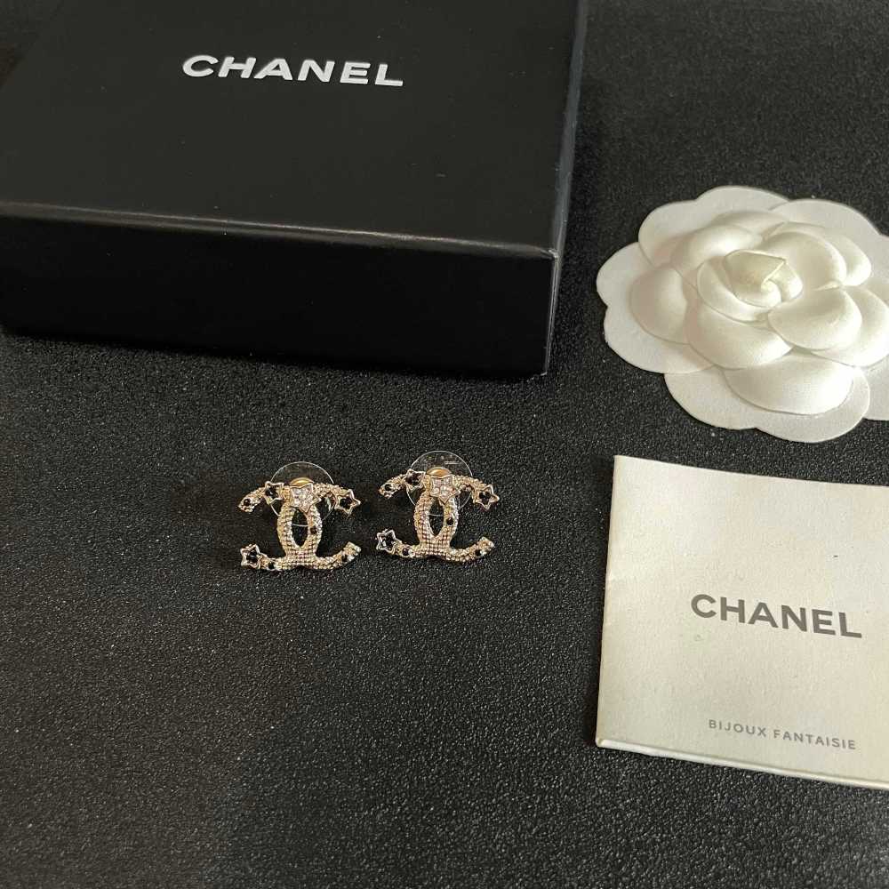 Chanel Vintage Double C Earrings