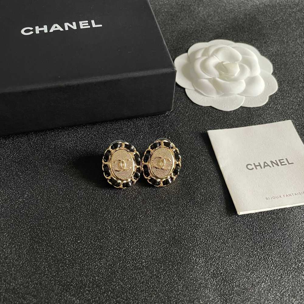 Chanel Vintage Double C Earrings